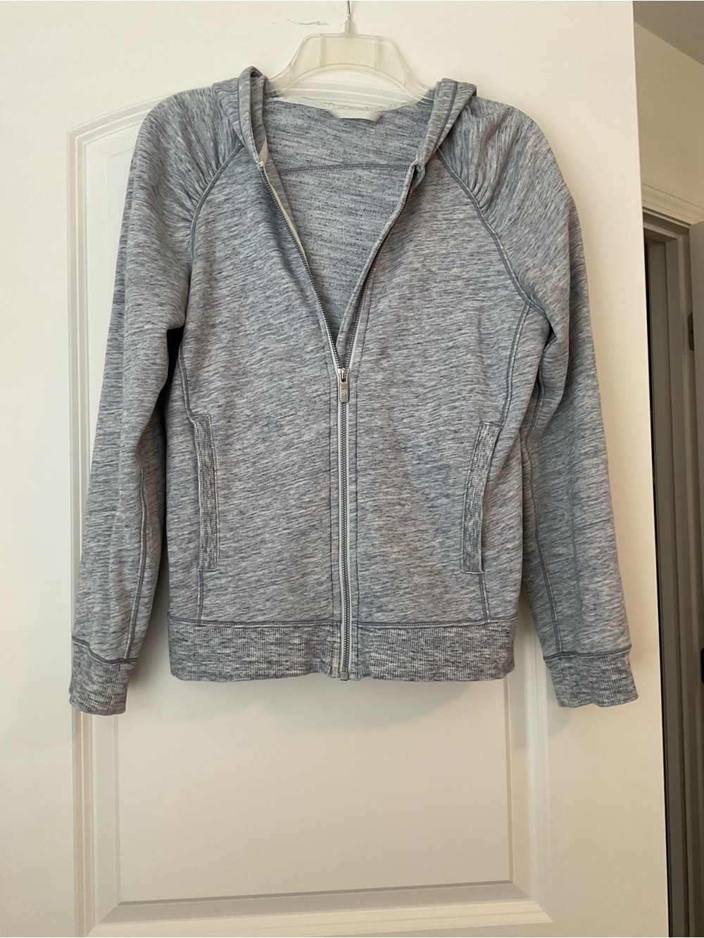 lululemon athletica Light Heather Gray Zip Hoodie